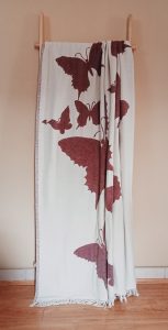 Wine butterfly Throw